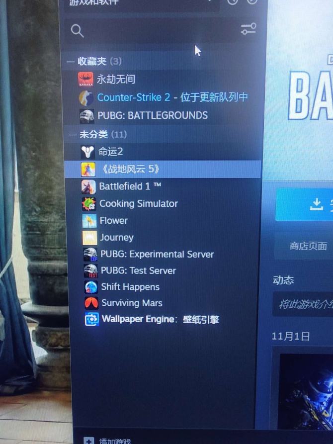 亮点: 当时买的99的pubg，还有战地1...