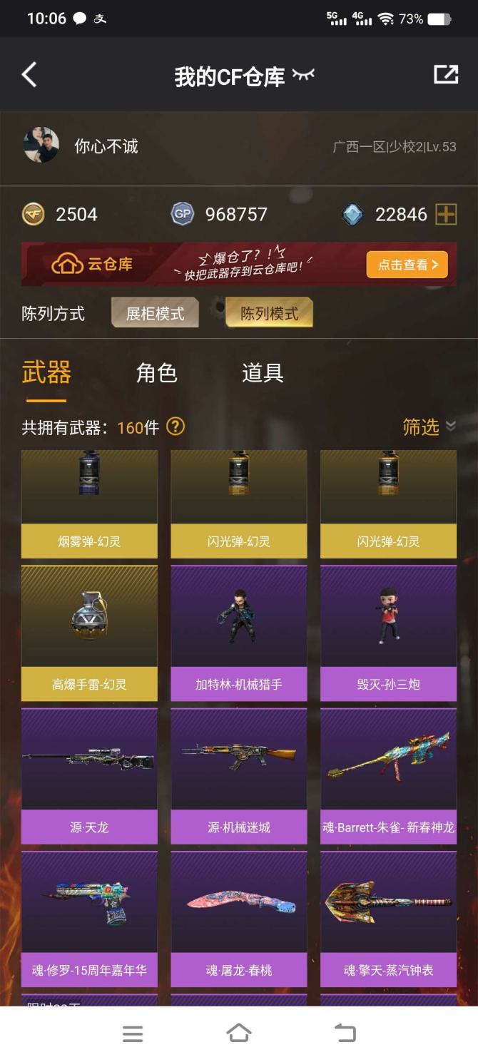 实名: 不可修改 V武器数: 16 王者武...