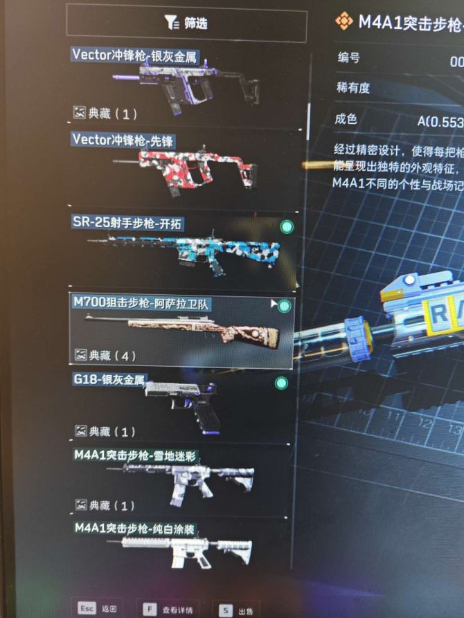 实名: 可修改 传说枪皮: M4A1突击步...