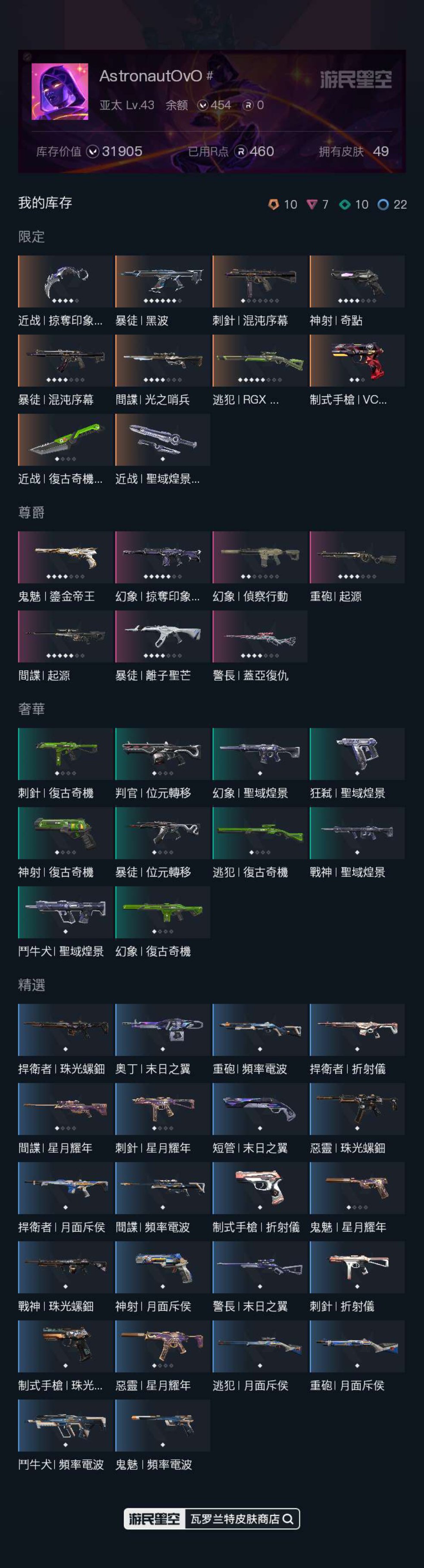有无初邮: 初邮出售 亮点: 优质皮肤账号