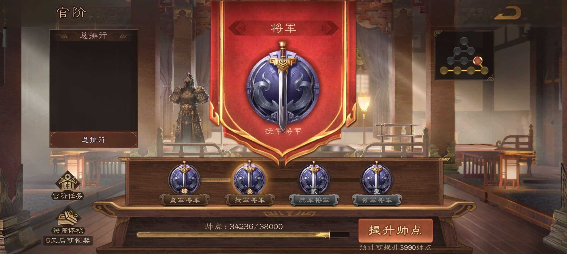 官阶: 上将军 亮点: 小号便宜出