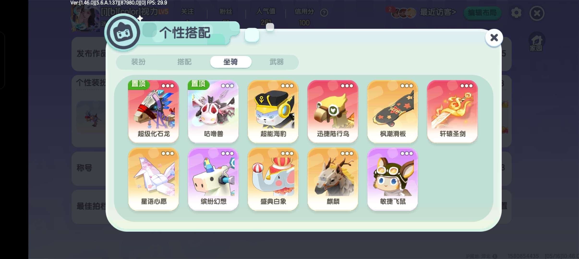 亮点: 81个皮肤，169个定制，五个满级坐骑