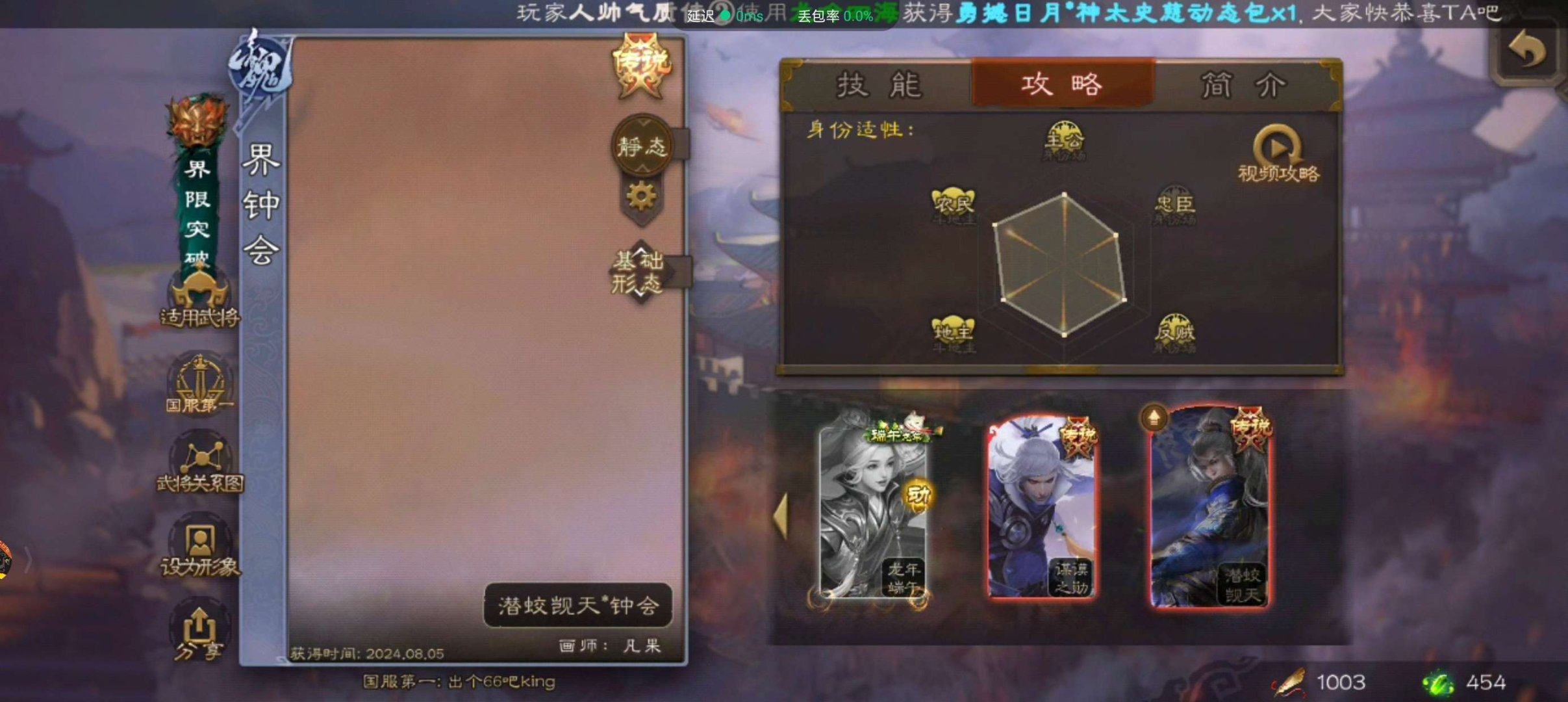 亮点: 钟会双形态文鸯大宝