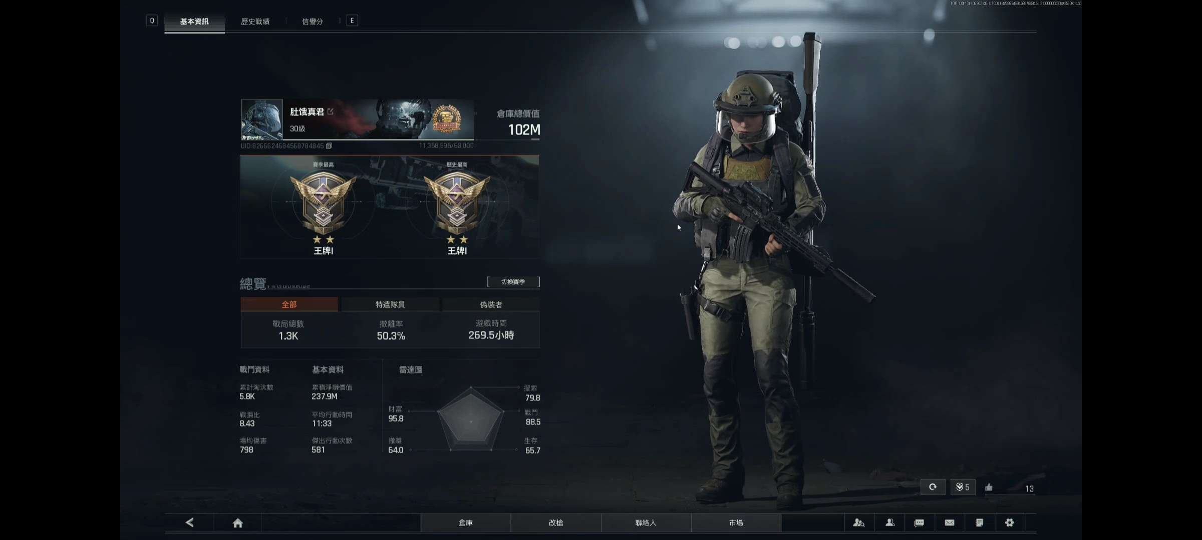 亮点: 除了四把APK，其他都是满改枪