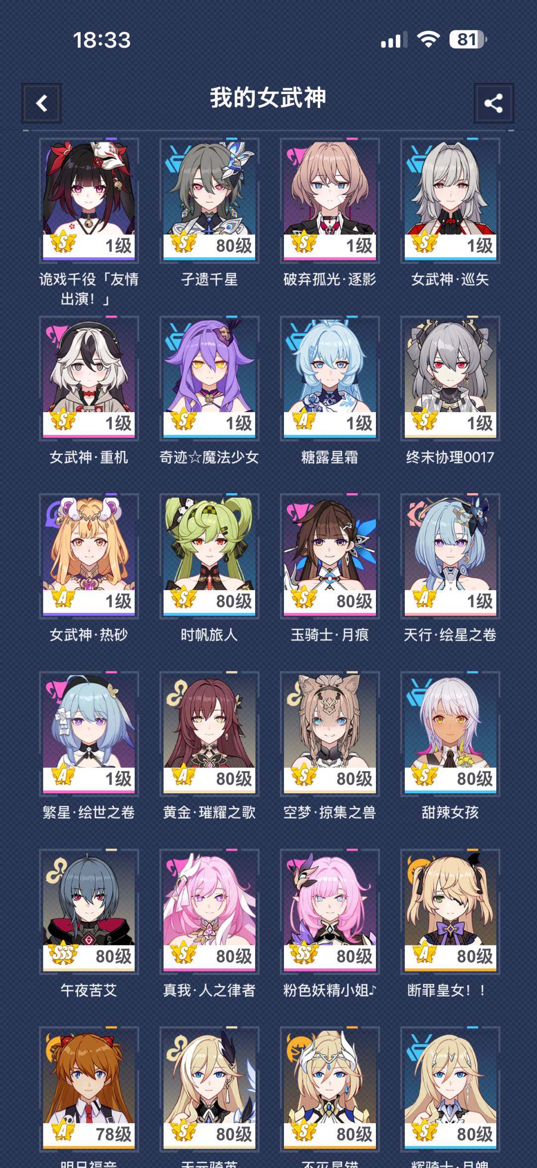 SSS数:2 SS数:11 S数:55 S...