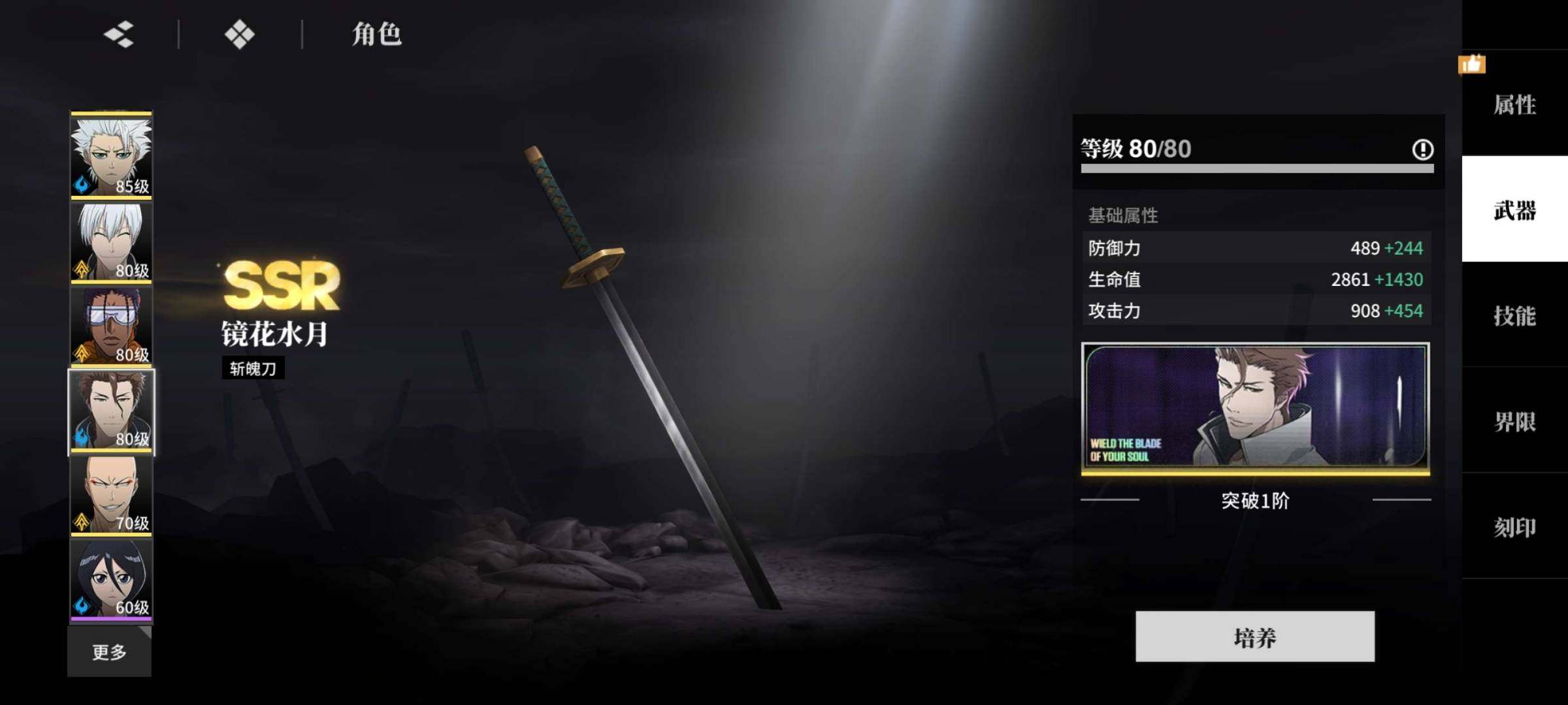 卖家说:除斩队之外所有队伍基本大成，角色面...