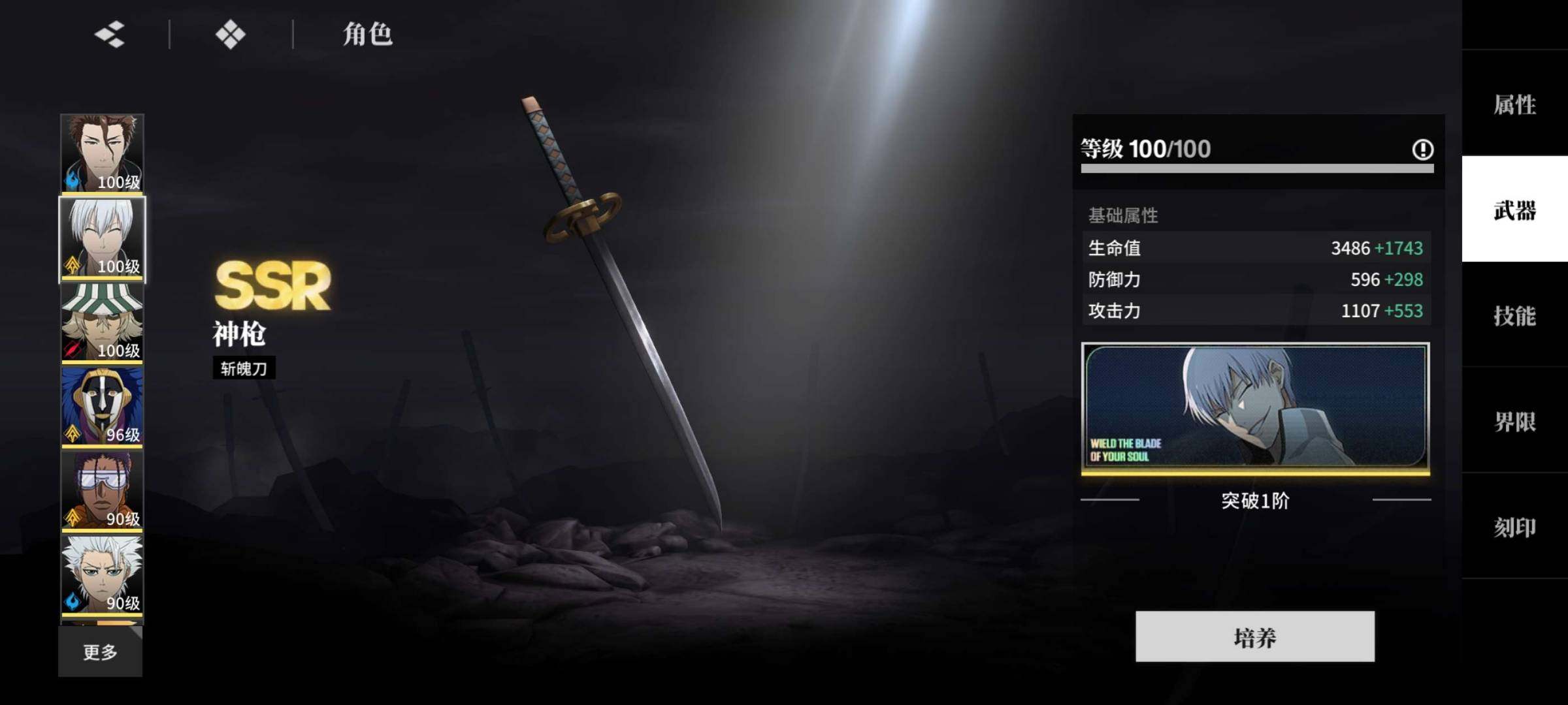 卖家说:少两个SSR，五命蓝染加专武，缺少...