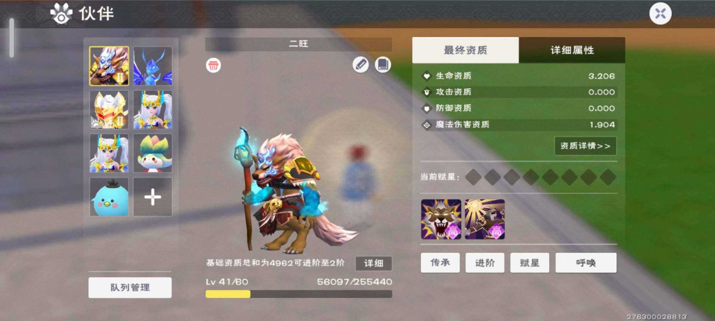 卖家说:顶号宠物，坐骑号