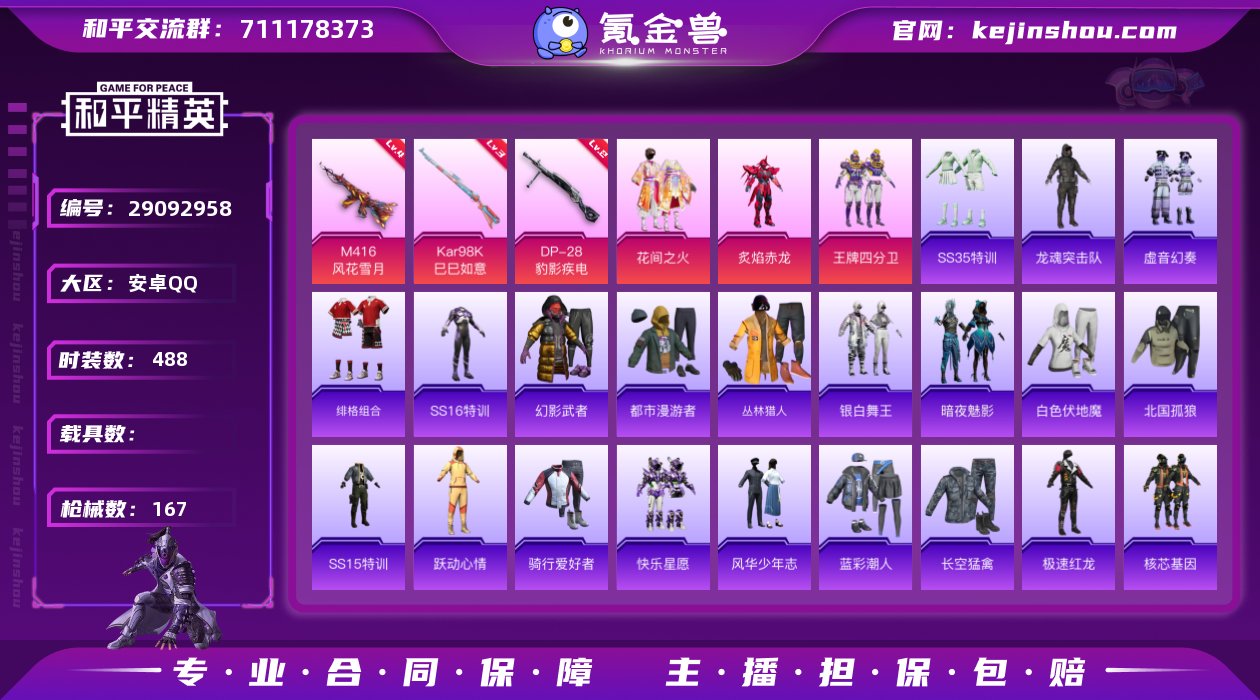 热力值:48223 时装数:488 战备数...