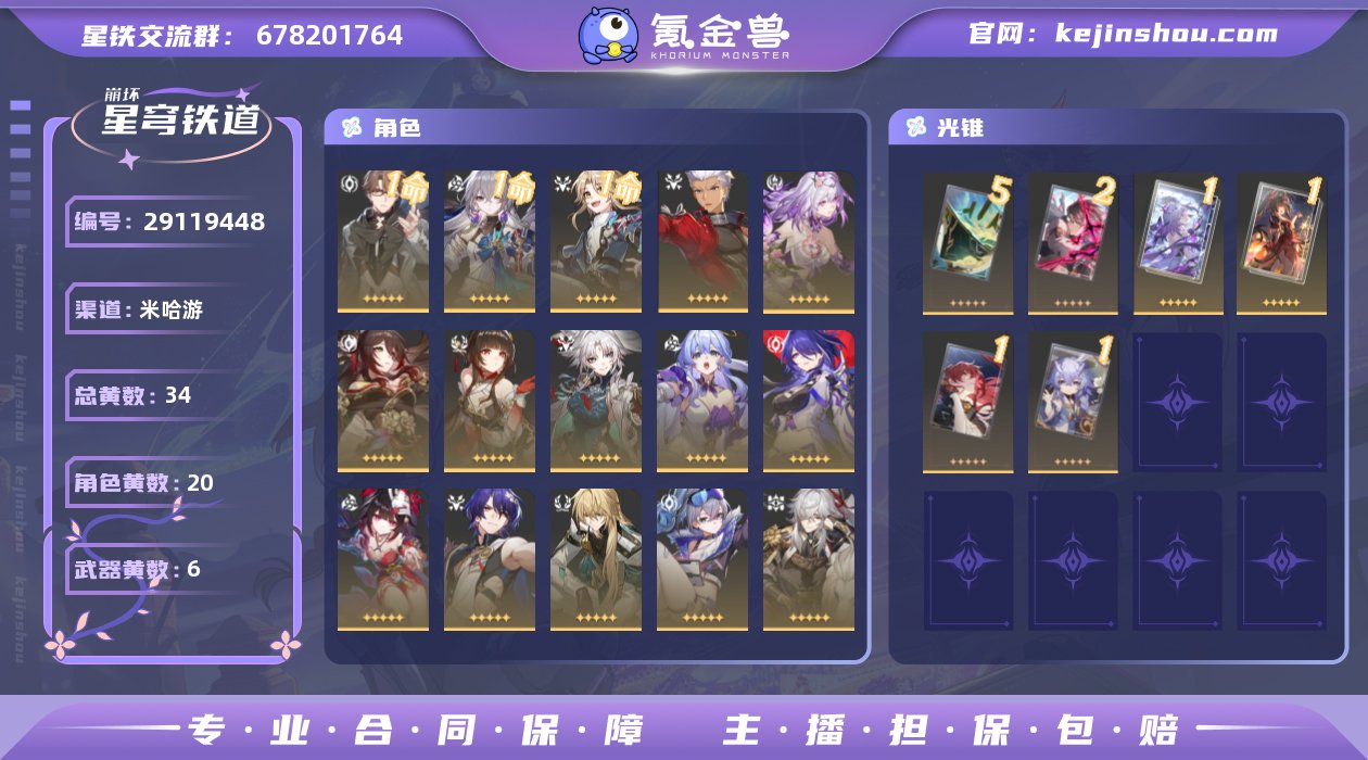 【崩坏·星穹铁道】冒险等级:70,男主,五...