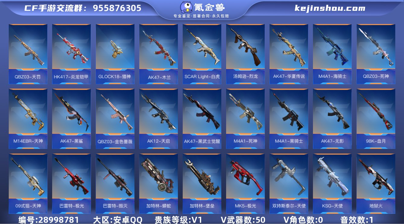 贵族等级:V1 王者武器数:0 v武器数:50