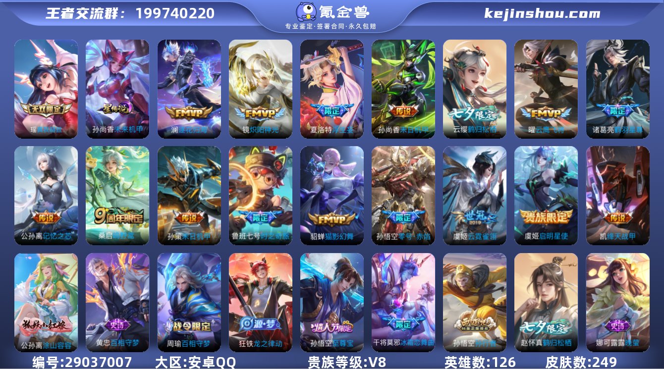 实名: 可修改 贵族等级: V8 英雄数:...