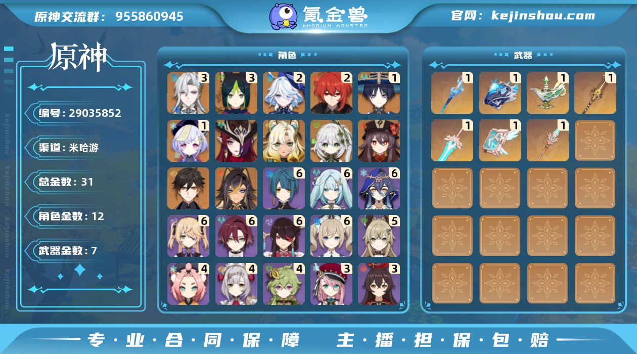 冒险等级:60 总黄数:31 男/女主:女...