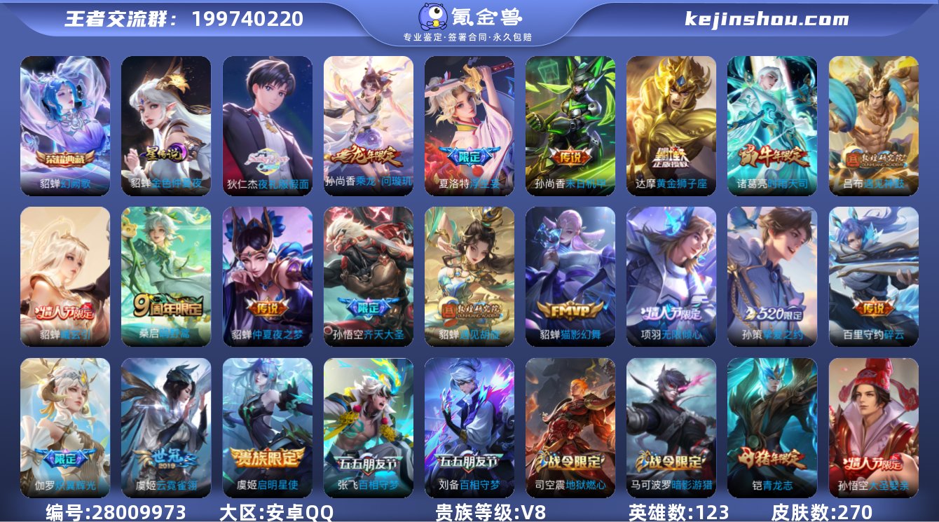 实名:可修改 英雄数:123 皮肤数:27...