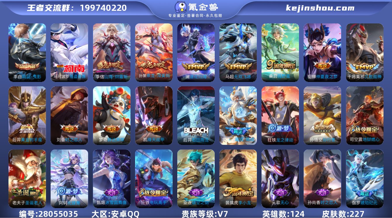 贵族V7 荣耀典藏1 珍品传说1 传说皮肤...