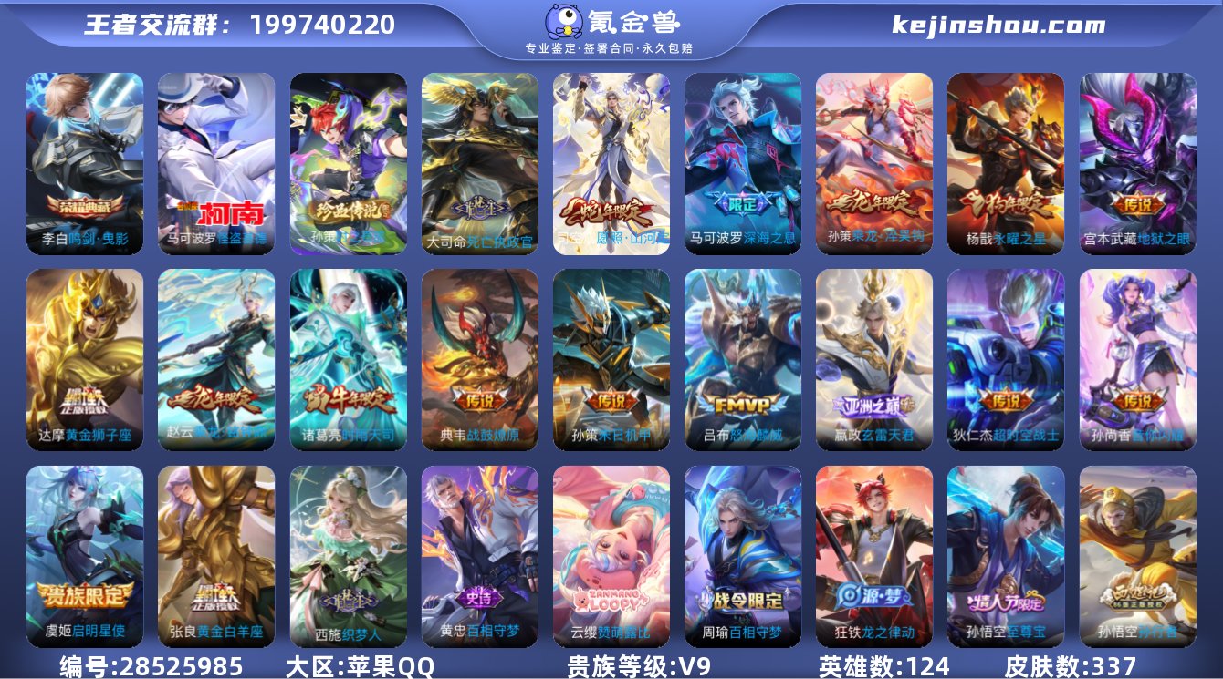 V9!1.1w小国标高渐离!9.6Q小国标...