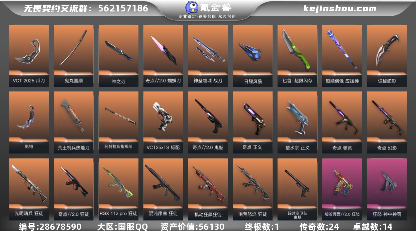 实名:可修改 皮肤资产价值:56130 终...