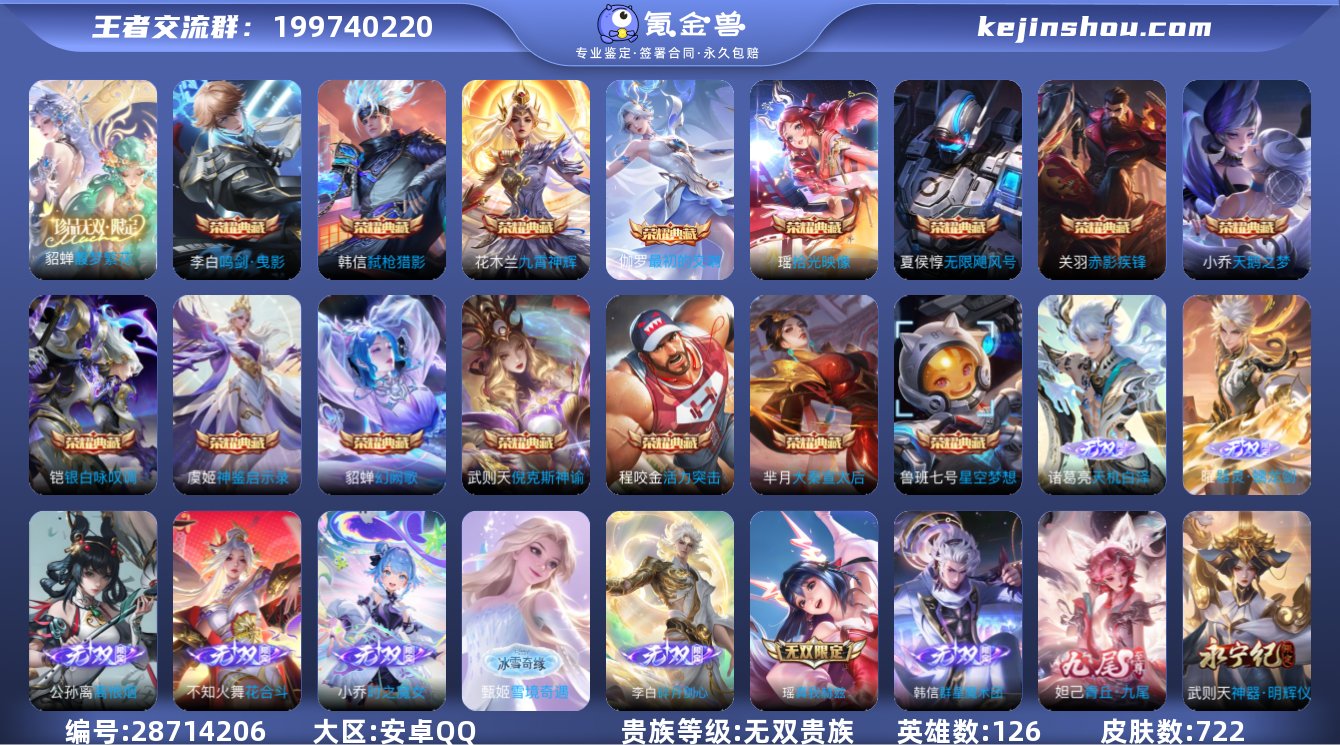 实名:不可修改 贵族等级:无双贵族 英雄数...