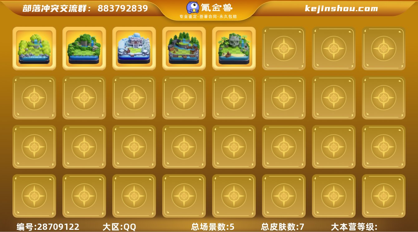 实名:可修改 总皮肤数:7 总场景数:5 ...