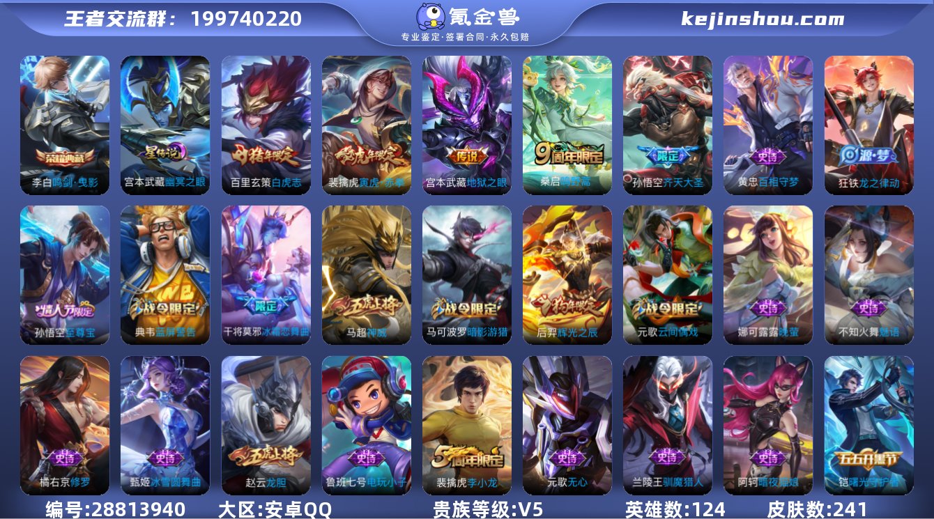 实名:不可修改 贵族等级:V5 英雄数:1...