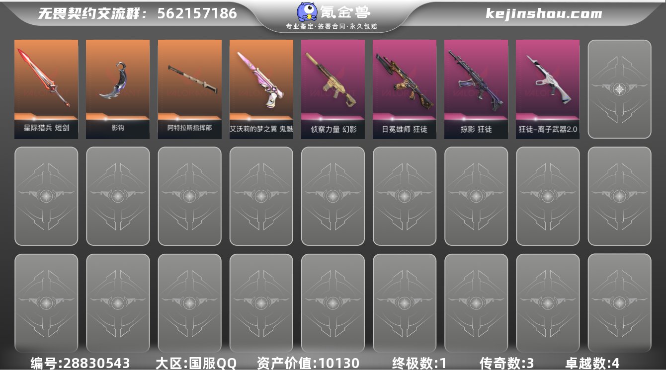 实名:可修改 皮肤资产价值:10130 终...