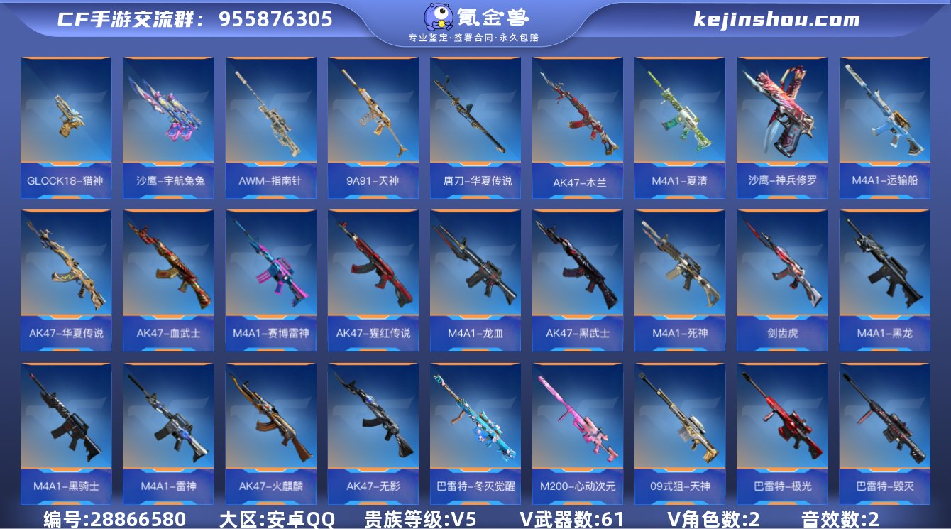 实名:可修改 贵族等级:V5 v武器数:6...