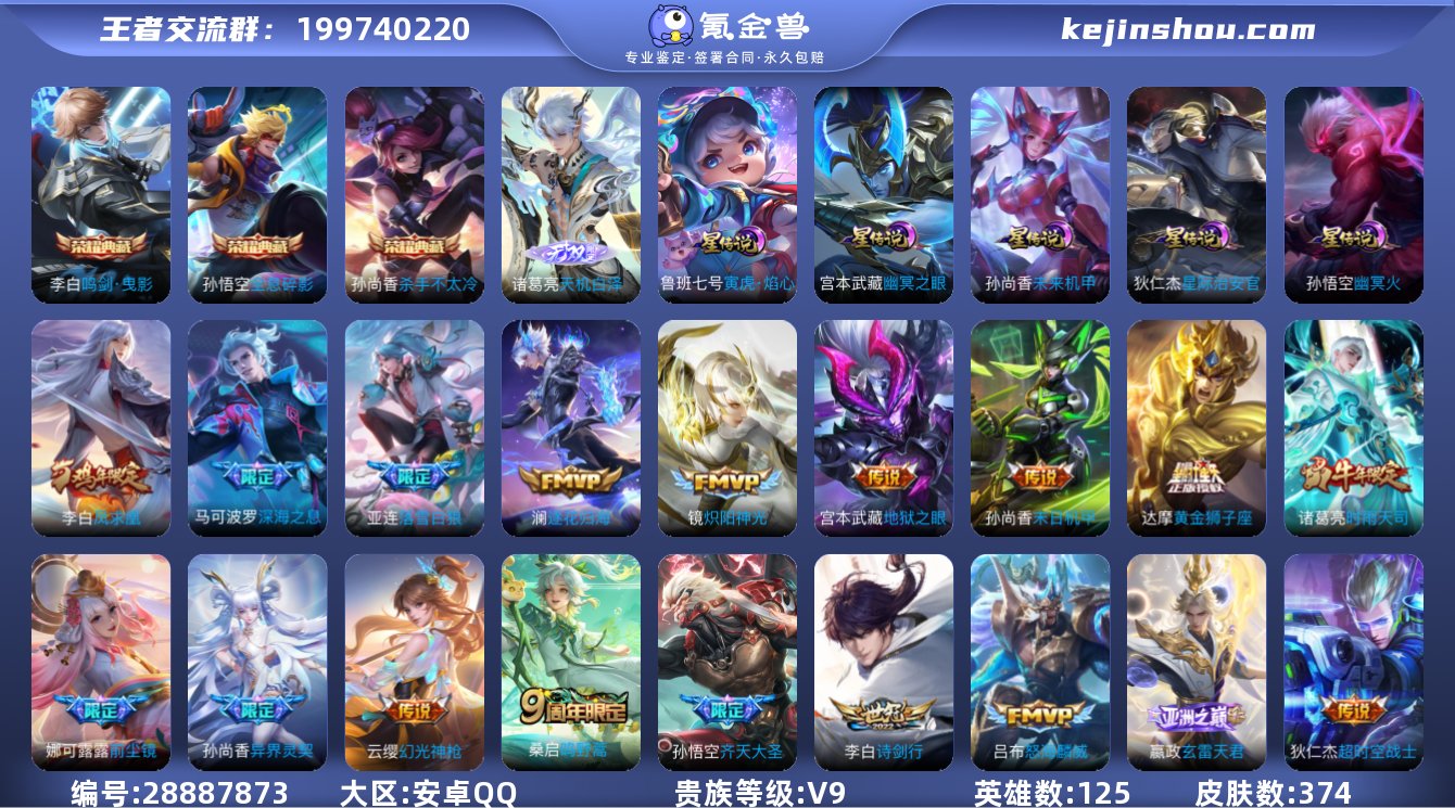 实名:不可修改 贵族等级:V9 英雄数:1...