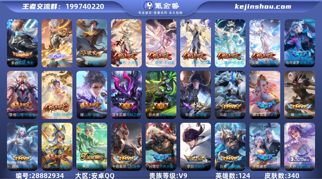 实名:不可修改 贵族等级:V9 英雄数:1...