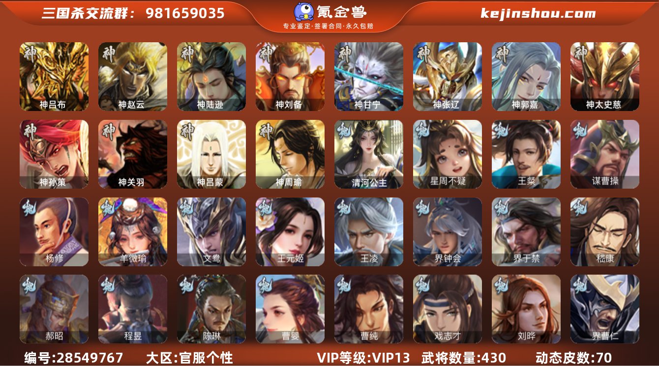 【KS5161】官阶: 大将军 VIP等级...