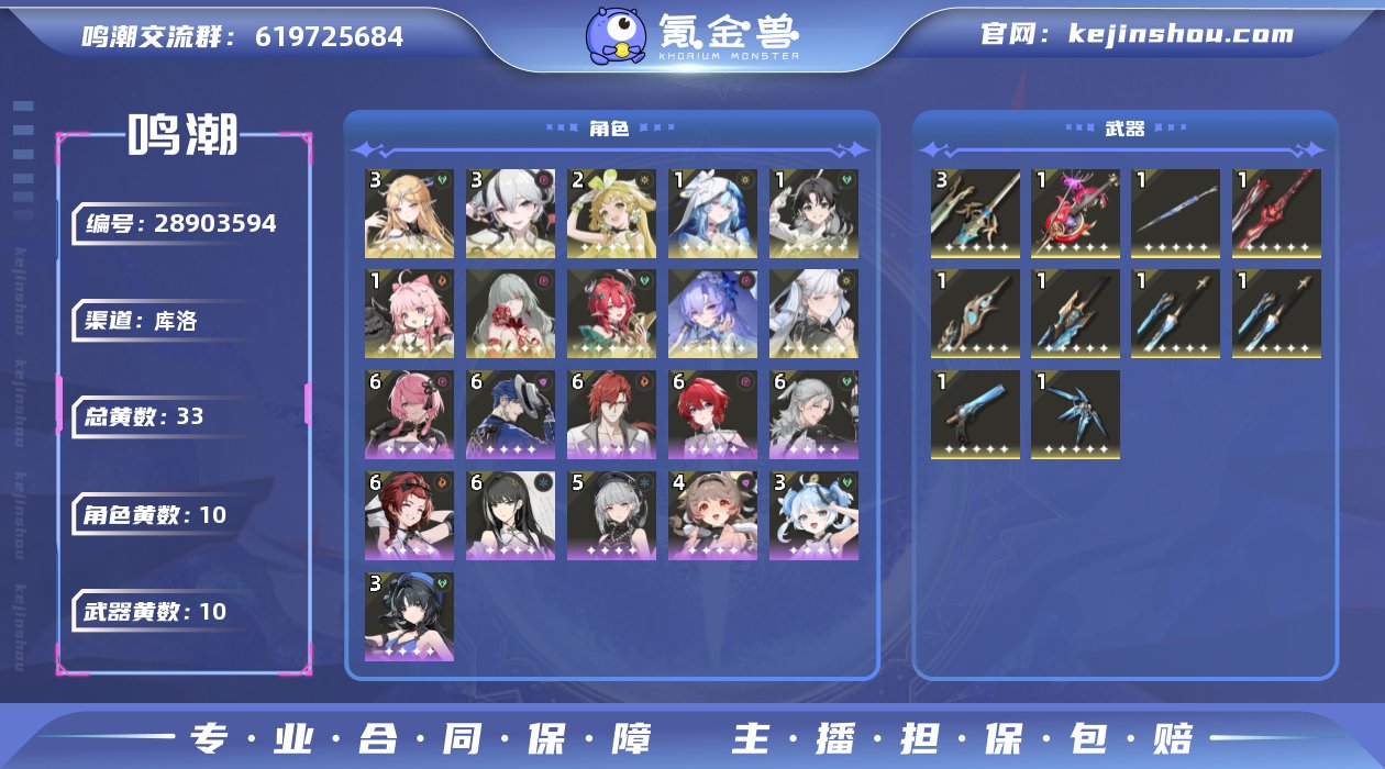 联觉等级:76 总黄数:33 星声数量:4...