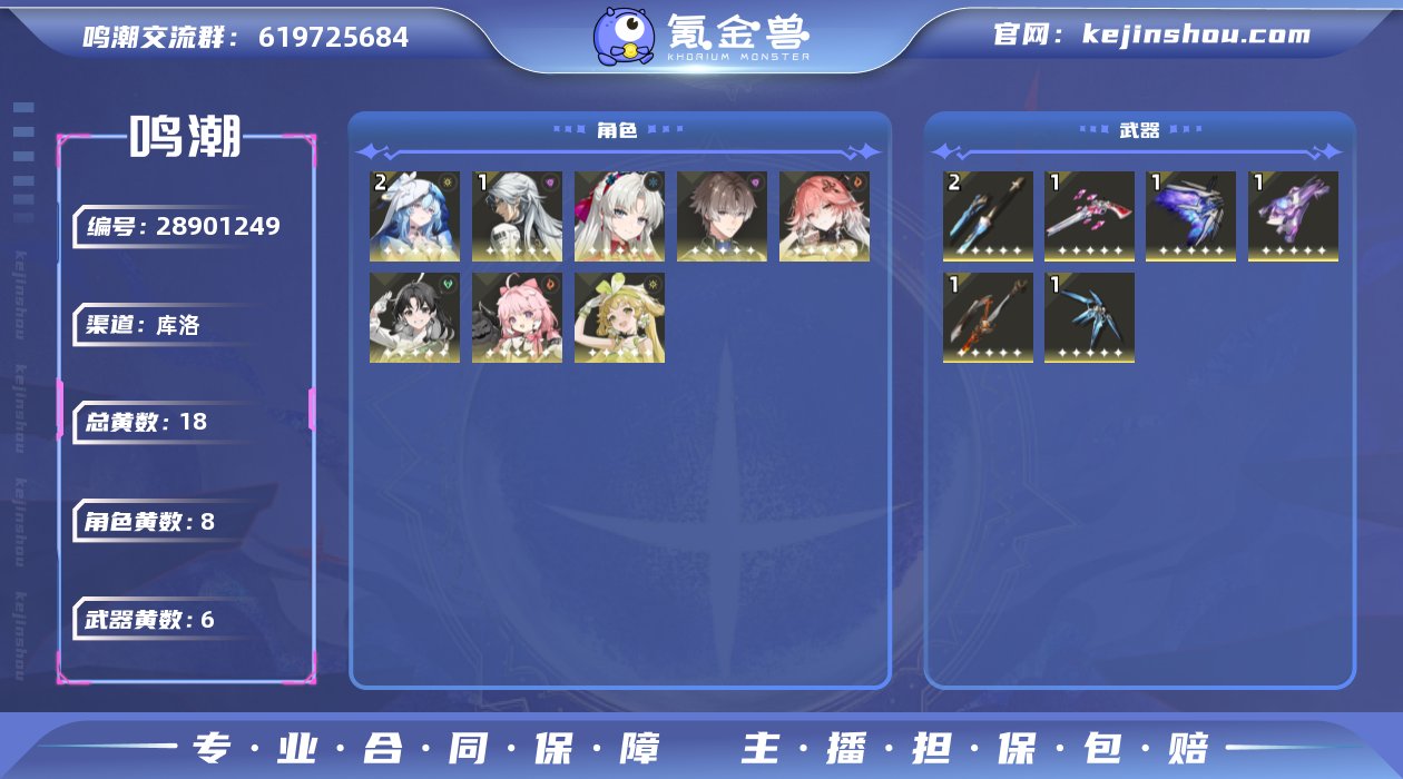 69级/18黄/男主/8个五星角色/6个五...