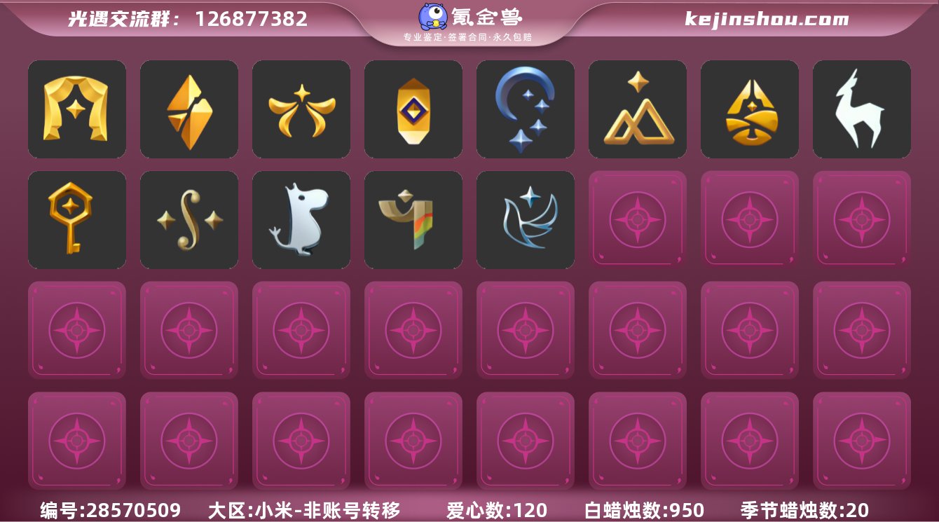 是否无翼号:否 爱心数量:120 白蜡烛数...