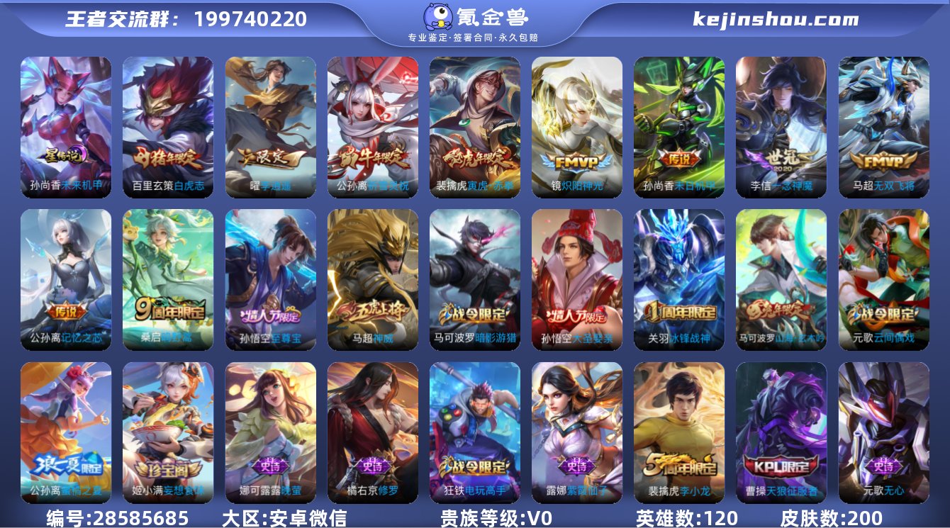 实名:可修改 贵族等级:V0 英雄数:12...