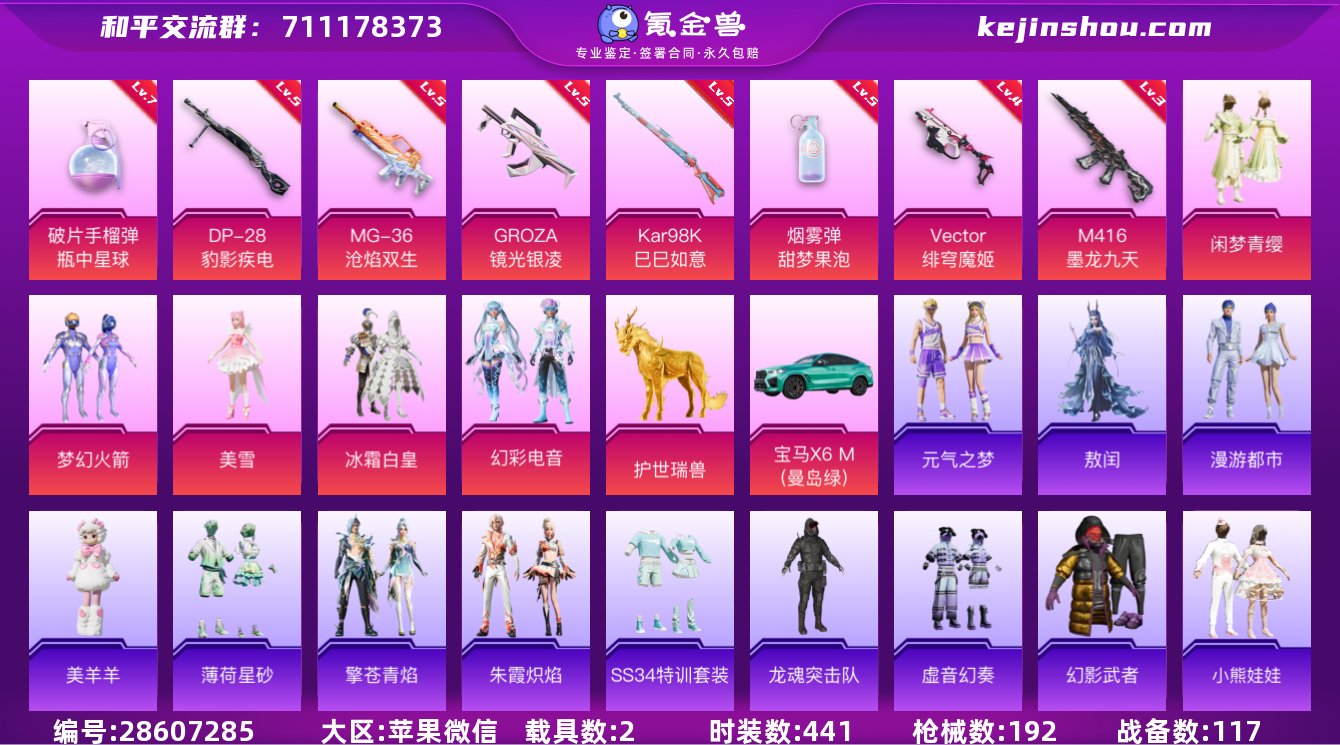 实名:可修改 时装数:441 载具数:2 ...