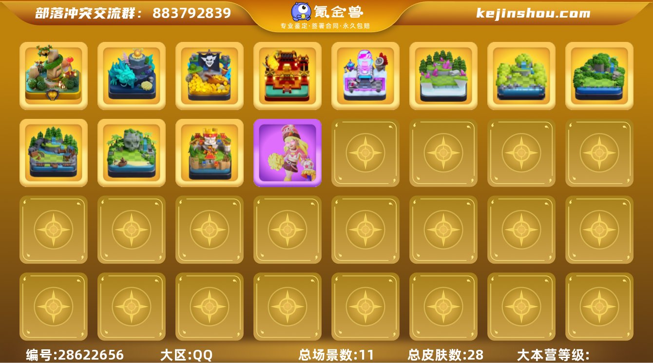 实名:可修改 总皮肤数:28 总场景数:1...