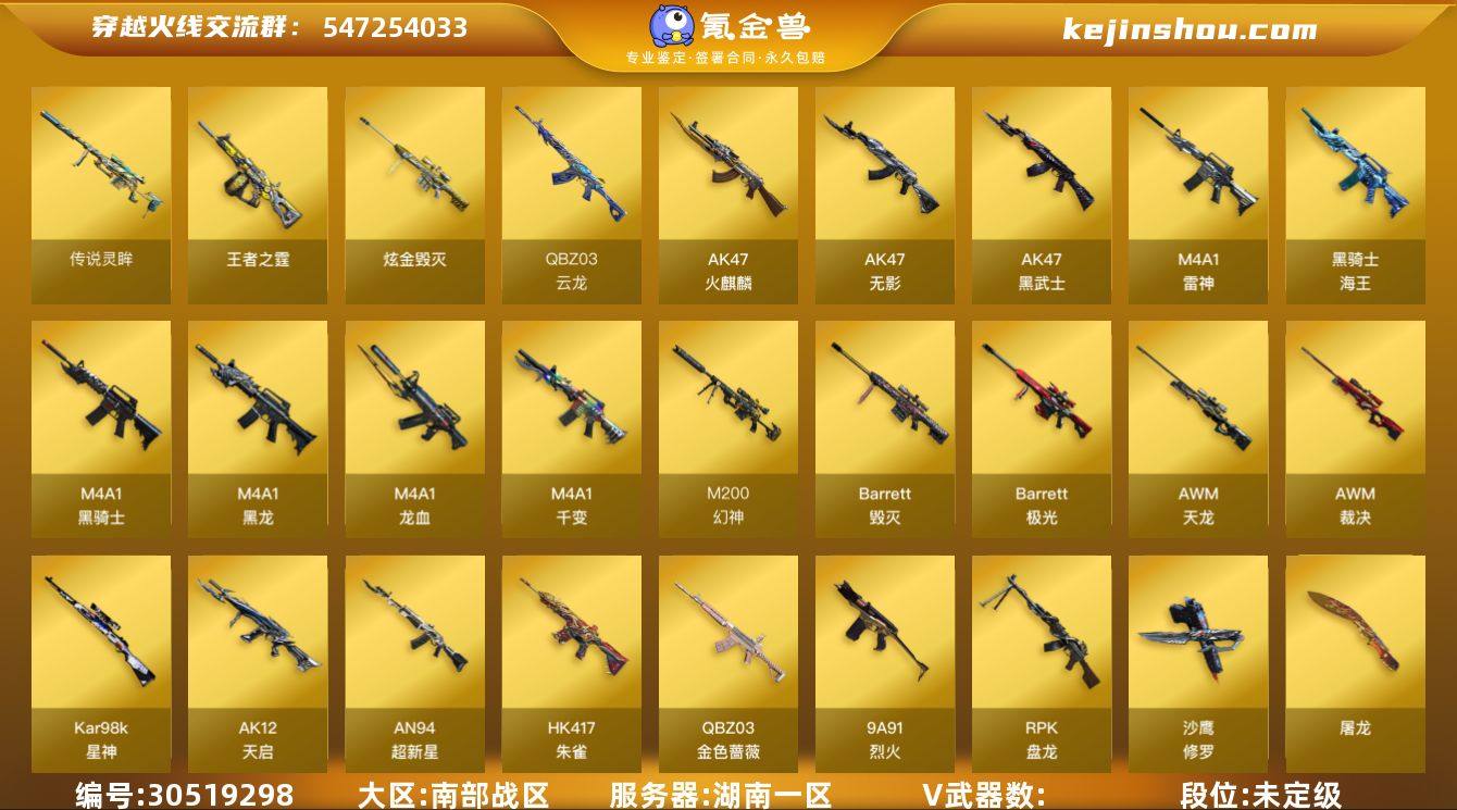 9540/南部/湖南一区/可排位/【Lv....