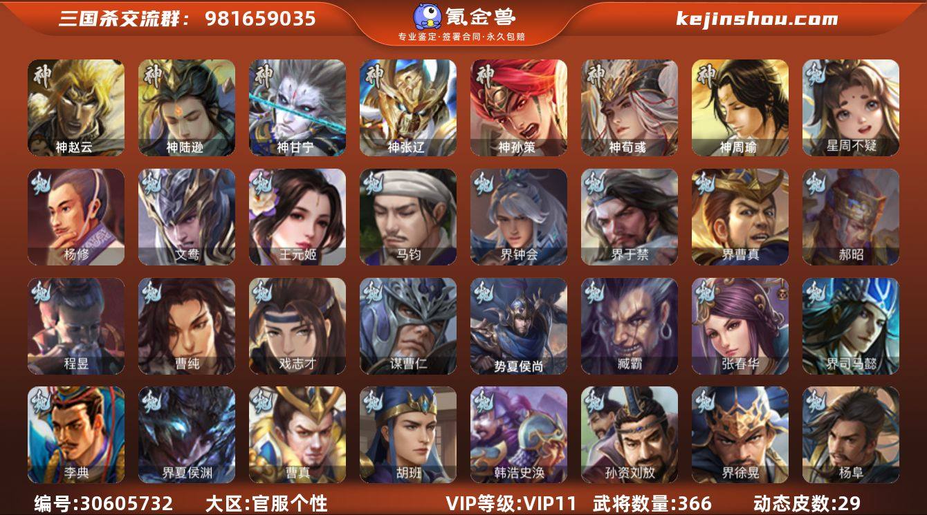 官阶:大将军；VIP等级:VIP11；史诗...