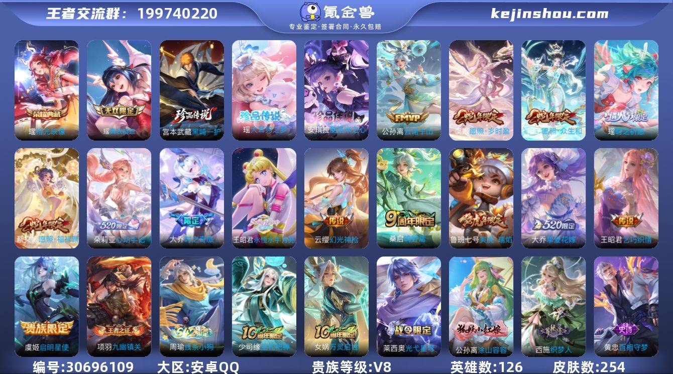 安卓Q-V8-最强王者段位-125英雄-2...