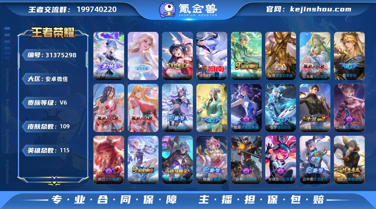 【高性价比·瑶真我赫兹·时之魔女·甄姬雪境...