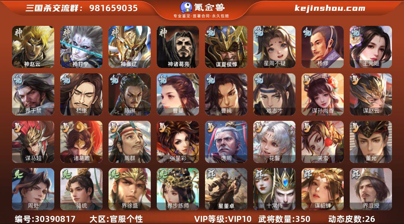 官阶:大将军；VIP等级:VIP10；史诗...