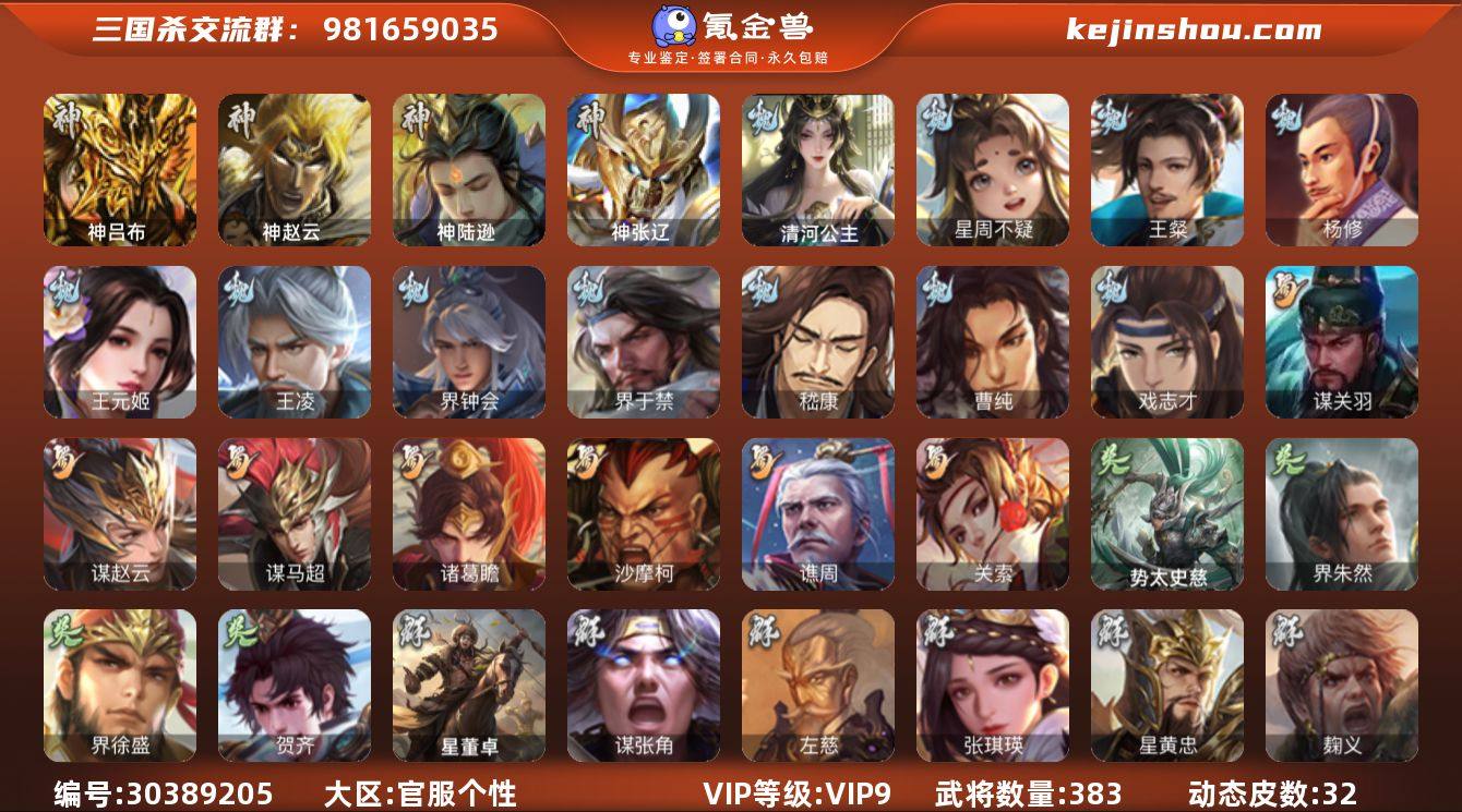 官阶:大将军；VIP等级:VIP9；史诗武...