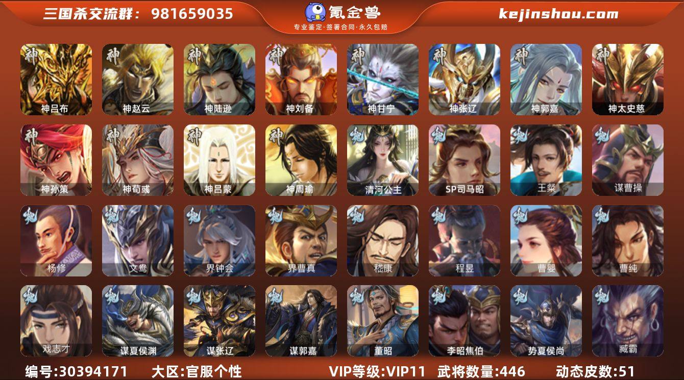 官阶:大将军；VIP等级:VIP11；史诗...