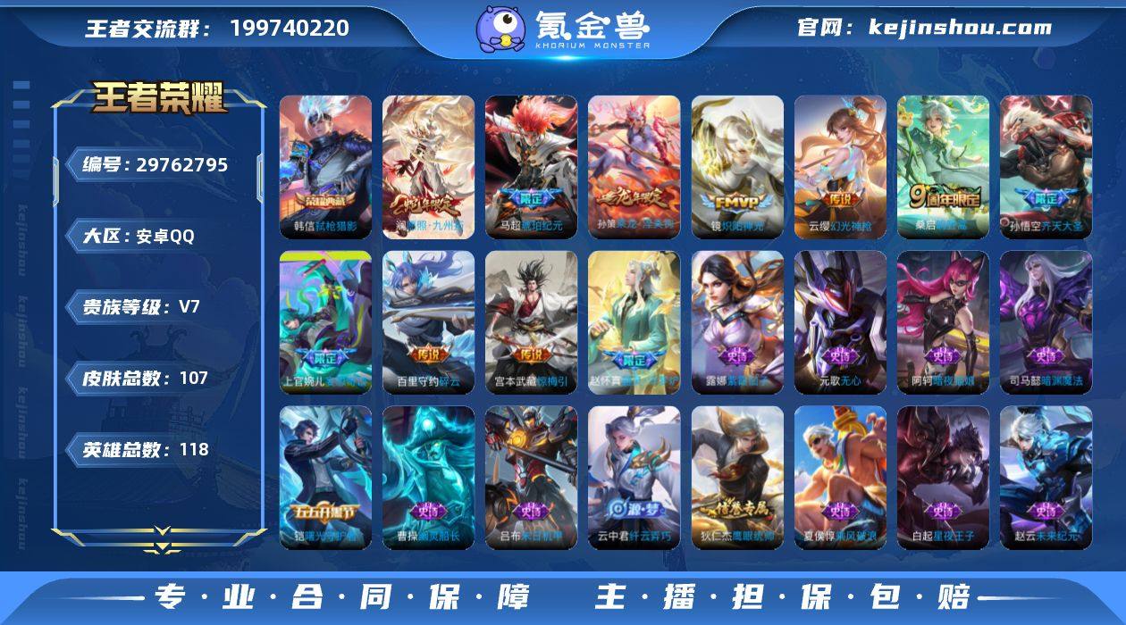 打野16段1典藏11传说 弑枪猎影 炽阳神...