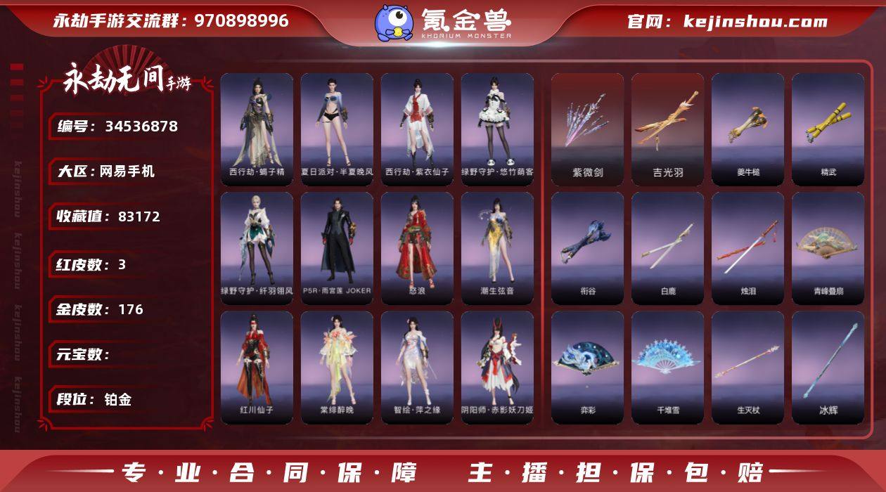 0AZCF9网易手机3个红皮,吉光羽(太刀...