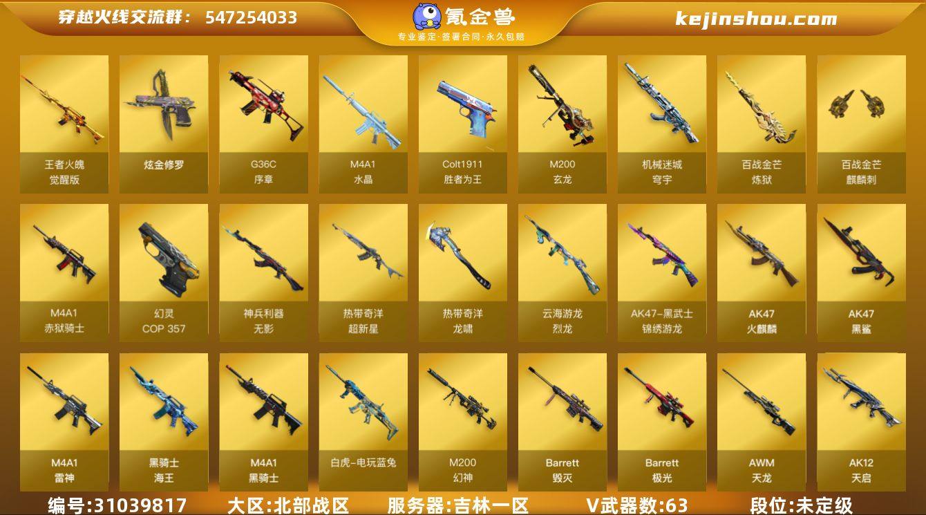 【自带包赔 最高三倍】：北部战区-Lv.1...