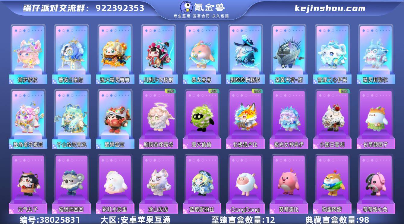 潮流度:136505 等级:56 至臻盲盒...