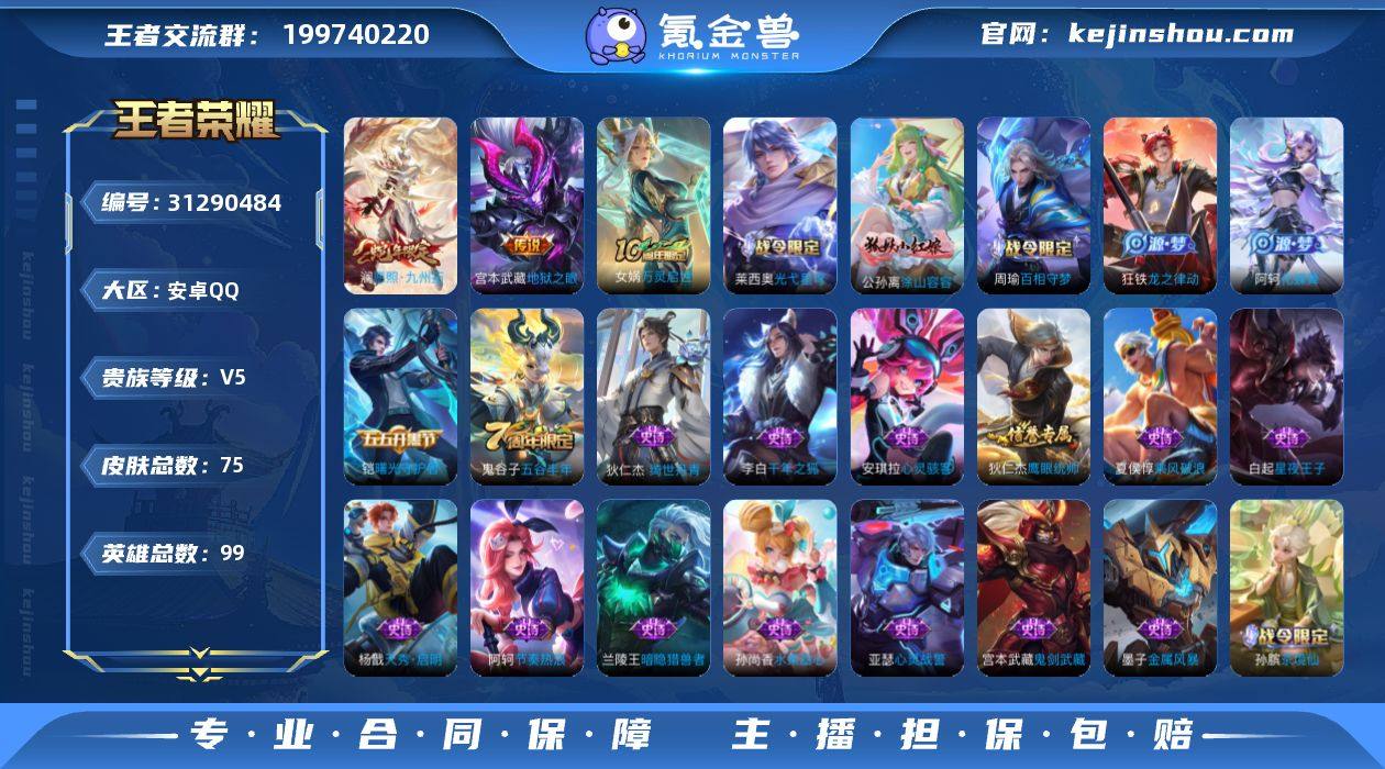 实名: 可修改 贵族等级: V5 英雄数:...