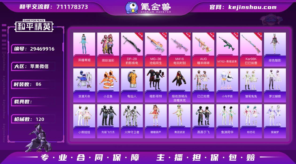 HJ6542 可二 游戏50级 2粉7枪 ...