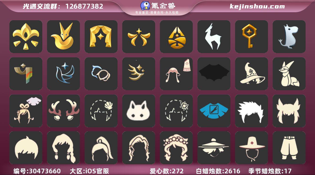 区服:苹果 翼数量:216 季卡数...