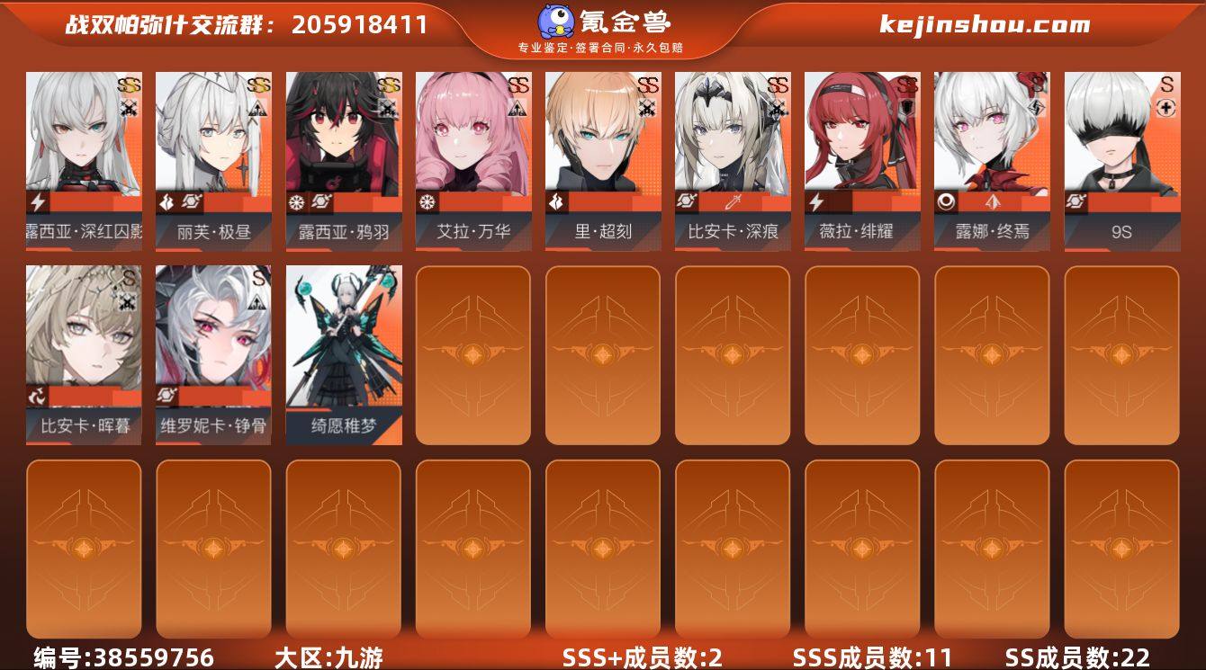 SSS+成员数量:2 SSS成员数量:11...